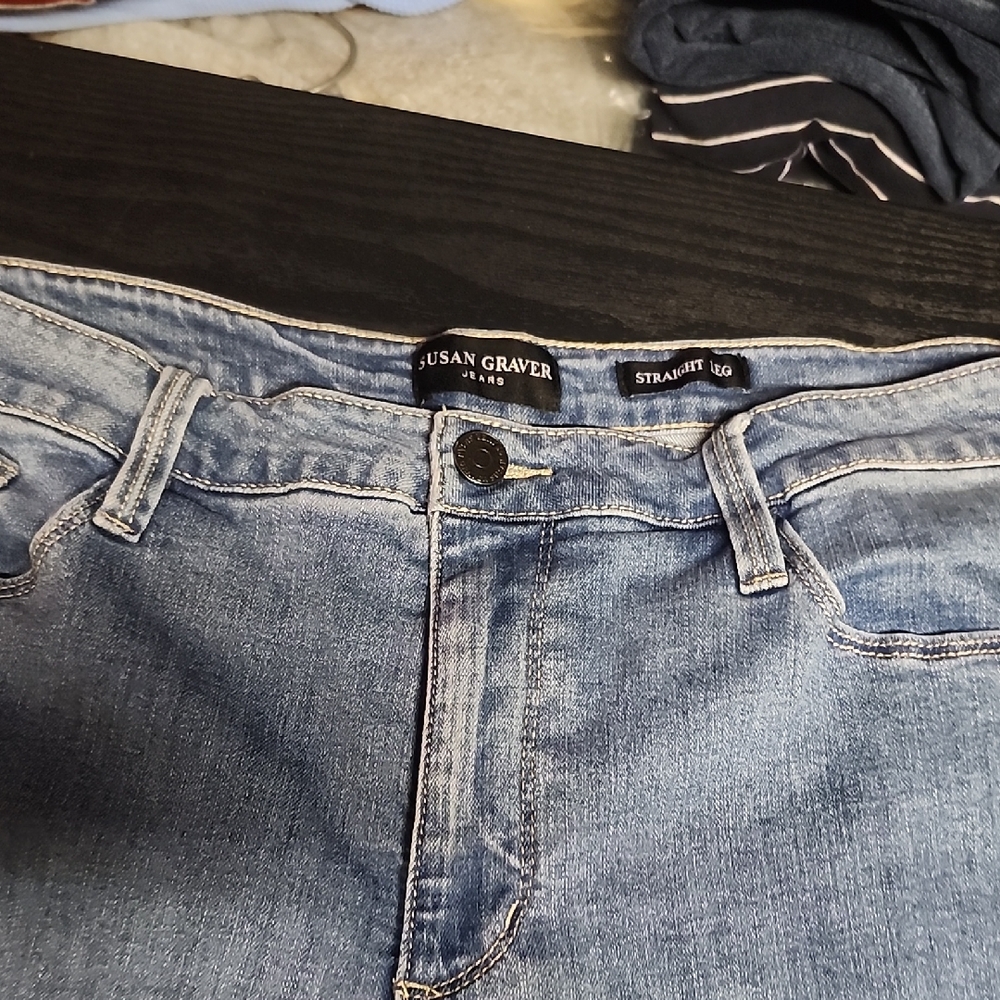 Susan Graver Straight Leg Jeans